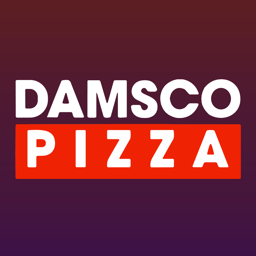Damsco Pizza logo.